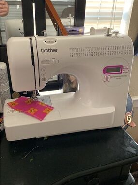 Brother Computerized Sewing Machine - White with Pink Trim